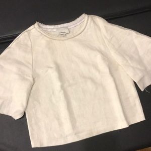 3.1 Phillip Lim white top with oversized sleeves